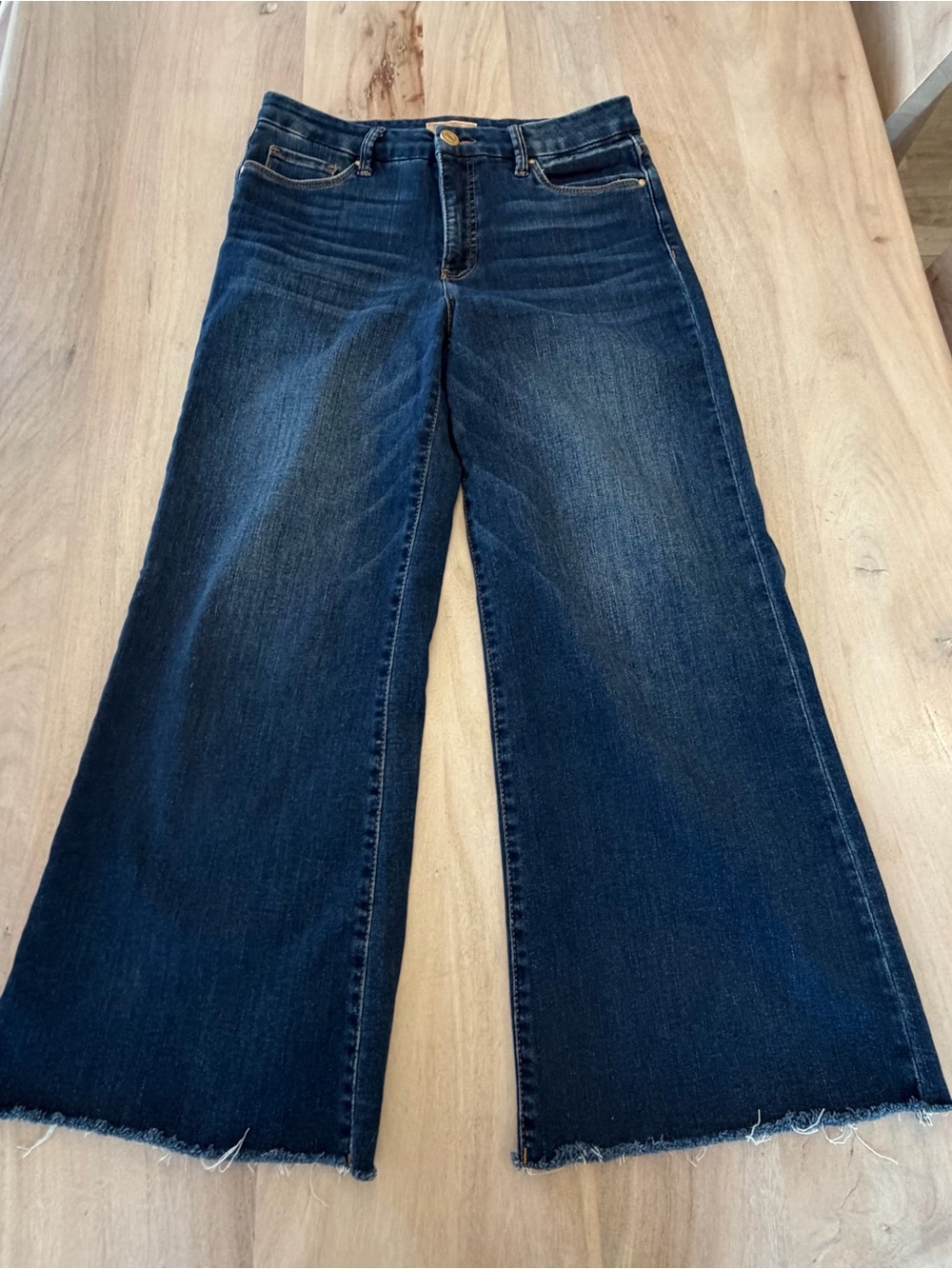 Kut From The Kloth Fab Ab Wide Leg Crop Jeans Women’s Size 4 Dark Wash
